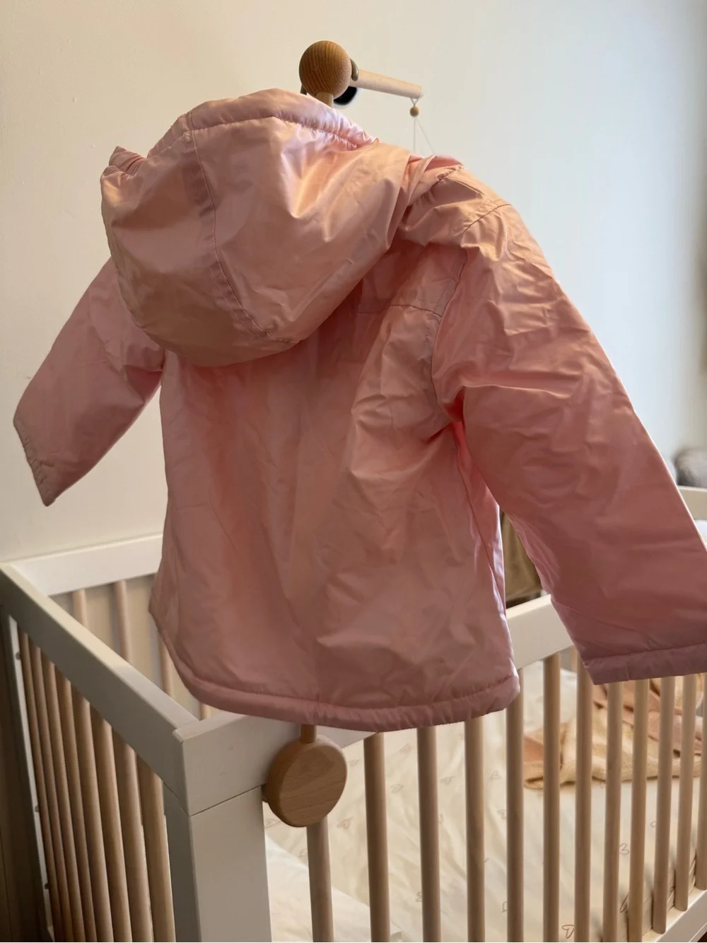 Carter's Light Pink Hooded Raincoat with Plush Lining